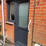 Residential door Anthracite Grey uPVC Flag window