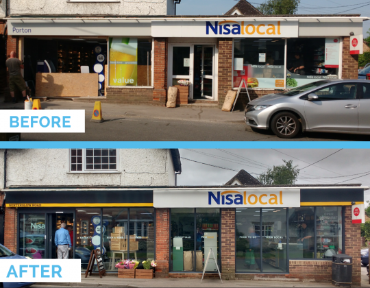 Before/After Shop Front