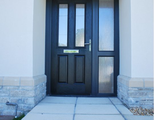 Door exterior medium shot