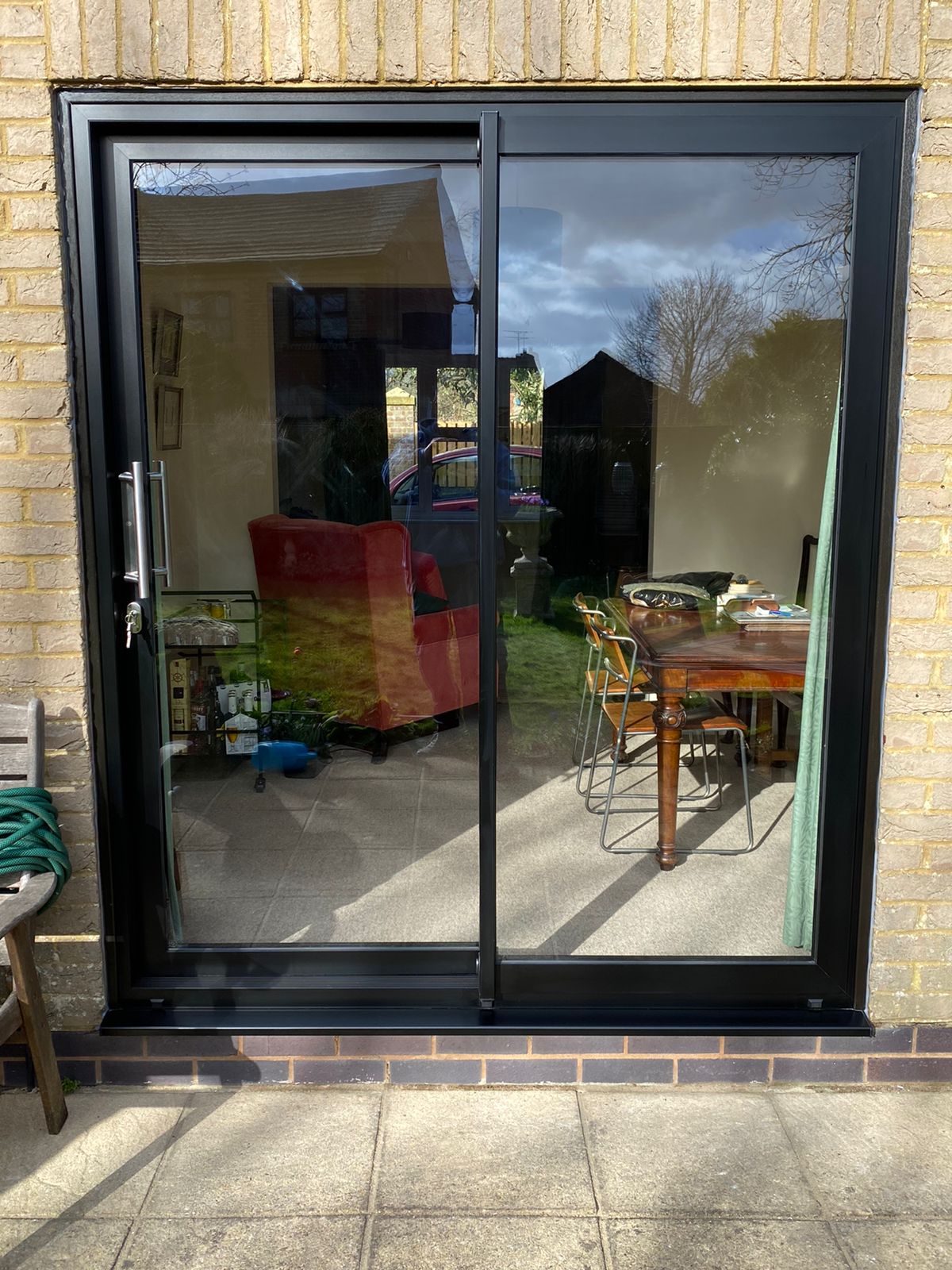 Black Aluminium Patio Sliding